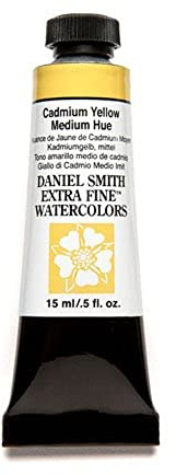 DANIEL SMITH Extra Fine Watercolor 15ml Paint Tube, Cadmium Yellow Medium Hue