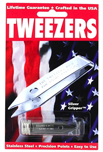 Uncle Bill'S 19074 Sliver Gripper Tweezers