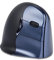 BakkerElkhuizen Evoluent4 Wireless, Vertikale Ergonomische Maus, Computermaus für Büro/Office/Home Windows PC Laptop, Rechtshänder, Kabellos, schwarz/blau/Silber