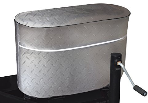 ADCO 2713 Silver Double 30 Diamond Plated Steel Vinyl Propane Tank Cover