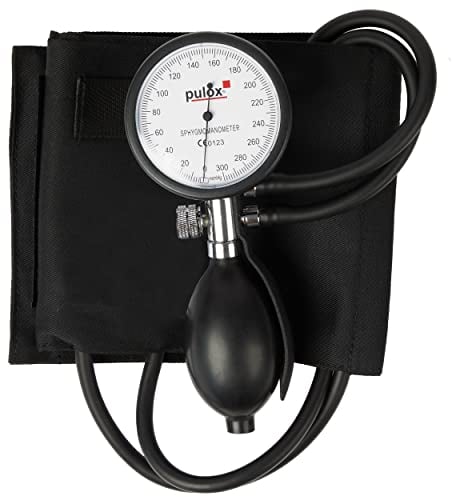 Pulox Manuelles Blutdruckmessgerät - Aneroid Sphygmomanometer zur Messung am Oberarm - Ohne Stethoskop