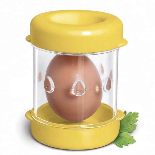 THE NEGG Boiled Egg Peeler Yellow