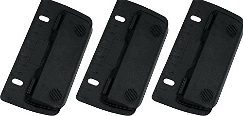 Wedo 67809 2fach Taschenlocher (Kunststoff zum Abheften für 8 cm Lochung, mit 12 cm Skala) (3, schwarz)