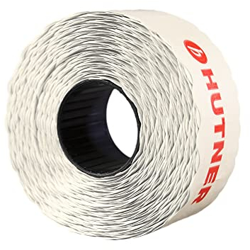 10 Rollen Preisetiketten 26x12 weiss permanent | 15.000 Etiketten | Preisauszeichner Etiketten | Auszeichner Etiketten | HUTNER