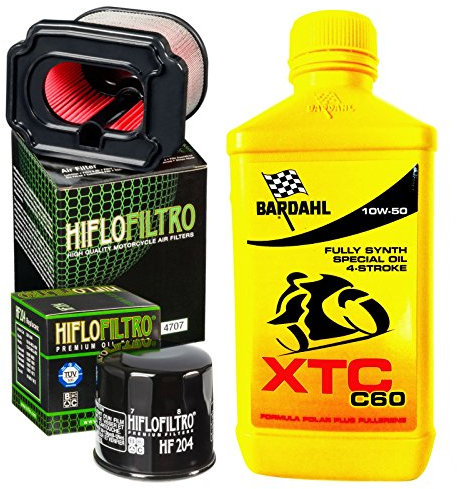 KIT TAGLIANDO BARDAHL XTC C60 10W50 FILTRO OLIO ARIA YAMAHA MT-07 ABS 2014/2016