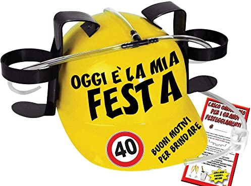 Bombo Helm für Dosen, zum 40. Geburtstag.