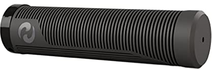 Herrmans Unisex – Erwachsene Lenkergriffe-2158712400 Lenkergriffe, Grau-Schwarz, 130mm Ø 22mm