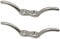Pack of 2 Stainless Steel Boat Cleat Mooring Cleat Flag Pole Clamp Rope Clamp Hook for Repairing Flag Poles on Ships, Blinds, Tarpaulins (Silver)