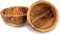 ARISTOS Einzigartige Olivenholz Schale im 2er Set - schöne Maserung und dunkles Holz für Nüsse und Snacks(2 St Rund)