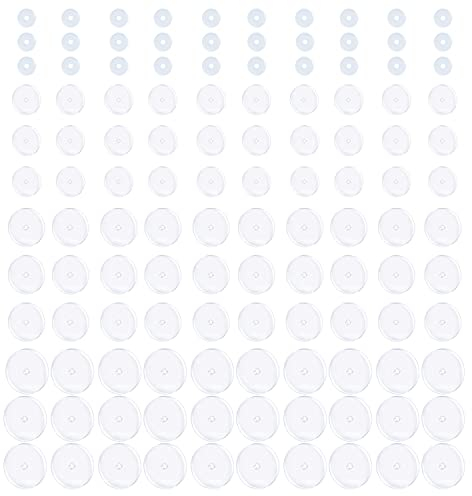 Decentraland 3MM 30 STÜCKE 5MM 30 STÜCKE 7MM 30 STÜCKE 9MM 30 STÜCKE Klare Piercingscheibe Für Piercing Bump, Drucksilikonohrringe Für Keloide Heilende Pads Bauchnabel Piercing Kit