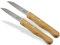 Gemüsemesser 2er Set aus Solingen Obstmesser mit Echt Holzgriff aus Buche Allzweckmesser mit Rostfreier Messerklinge Schälmesser Made in Germany Universal Messer mit Extra Scharfem Präzisem Schnitt