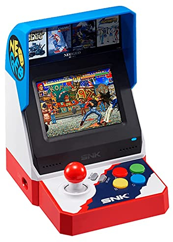 NEOGEO Mini Asia, Darunter The King of Fighters, etc., 40 SNK-Klassiker, Unterstützt Großbild-HDMI-Ausgang / 2 Gamepad-Anschlüsse / Geschenke für Erwachsene und Kinder