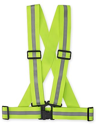 Movoja Reflektorweste | Einstellbare leichte Warnweste | Reflektierende Sicherheitsweste Hohe Sichtbarkeit Joggen Fahrrad Wandern Laufen Motorrad Parent (Erwachsene)