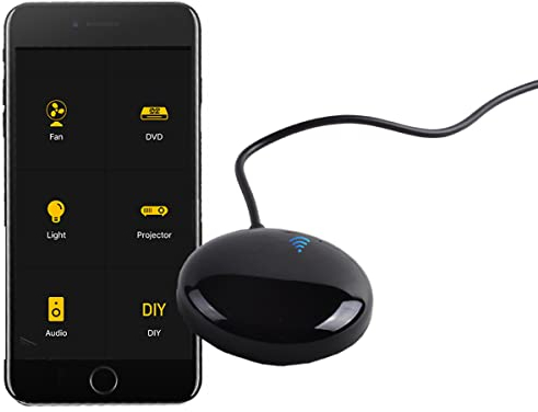 Télécommande WiFi IR Contrôle à Distance Universelle Infrarouge activée pour climatiseur TV DVD Utilisation de l'application Tuya Compatible avec Home Voice Control