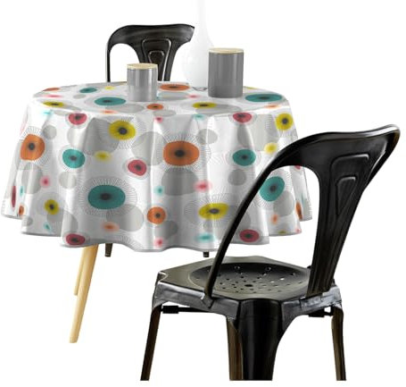 Douceur d'Intérieur Nappe Ronde (Diamètre 160 cm) Feria, PVC Imprimé