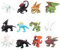 Miotlsy 12 Stück Mini Dragon Figuren Drachen Action Figuren Spielzeug Drachen Kuchendekoration Dinosaurier Figuren Spielzeug Set Dragon Puppe Toys Actionfiguren Toy für Kinder Geburtstags