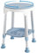 KSITEX Shower Chair for Elderly Adults, Shower Stool 360°Rotating, 6-Level Height Adjustable Shower Seat, Disabled Shower & Bath Chair Non-Slip Feed Perching Stool with Padded, Shower Bench Tool-Free