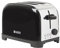 Haden Iver Black Toaster 2 Slice - Compact Design with 6 Browning Settings & Anti-Jam Function - 2 Slice Toaster Wide Slot - Easy to Clean with Removable Crumbs Tray - 700W