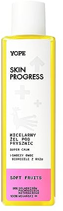 Yope | Gel Doccia Micellare SUPER CALM con Biomicelle di Riso | Lenitivo e Rigenerante | Vegan | Cruelty‑Free | Dermatologicamente Testato | 200 ml