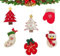 6 Pz Ciondoli Natalizi in Feltro, Calze di Natale/Albero/Guanti natalizi/pupazzo di neve di Lana per Dell'Albero di Natale Decorazioni per Alberi di Feltro di Natale con Ornamenti
