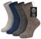All Things Accessory Men's Thermal Wool-Blend Boot Socks - 4 Pairs, Thick and Warm, UK 6-11