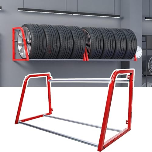 Reifenständer felgenregal felgenhalter Wandmontiertes Multi-Reifenregal, platzsparendes Radpräsentationsregal for den Einzelhandel, Ersatzreifen-Aufbewahrungsregal for den Werkstatt-Garagenboden, Rad-