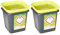 Frontier 41005430 Medical Sharps Disposal Bin/Box, 4 L (Pack of 2)