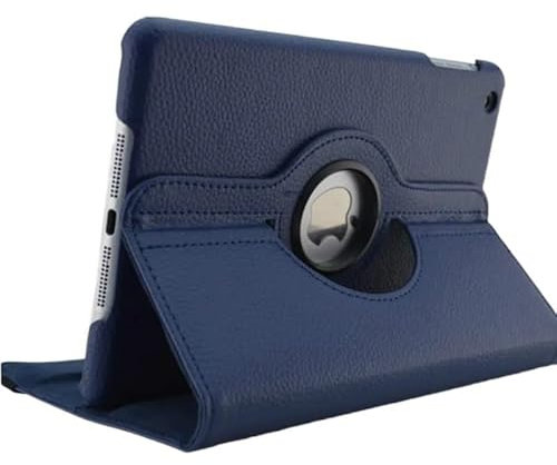 360 Grad drehbare Hülle geeignet for Samsung Galaxy Tab 2 10.1 GT P5100 Tablet Cover Folio Pu Leder Stand Smart Capa (Color : Dark Blue)