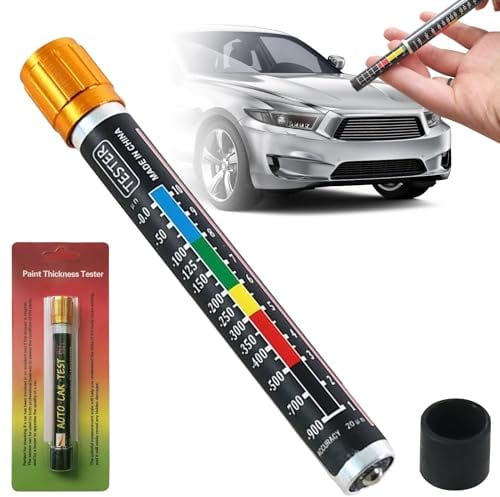 Leikurvo Lackmessgerät, Auto Lackdickenmessgerät Magnetische lackmessgerät Auto Lackfilmstift Autolack Tester Lackmessgerät Karosserie Schadens Detektor mit Magnetspitzenskala