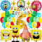 Sammelalbum Spongebob Geburtstagsdekoration, Spongebob, für 6 Jahre, 31 Stück, Partydekoration, Spongebob, Geburtstagsbanner, Spongebob