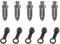 Hohlschraube Entlüftungsschraube mit Kappe für Motorrad Schraube für Entlüftungsschraube Hauptbremszylinder Bremssattel M10 x 1 MM 5 Stück