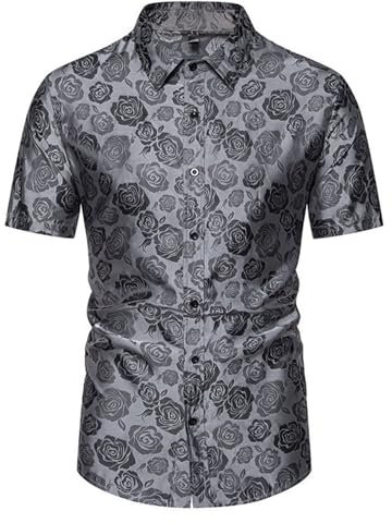 Luckywaqng Travel Gadget Moda Hombre Primavera y Verano Casual Manga Corta Color Sólido Camiseta Cuello Redondo Hombre Camiseta S, gris, M