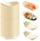JKYVAA 50pcs Bamboo Boats for Food,Eco-Friendly Bamboo Plates Disposable,Bamboo Bowls Wooden Serving Trays for Party BBQ,Hot Dogs, Crepes, Salad, Chips,Fingerfood,Sushi(17 x 8.5cm)