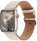 Bisikor Compatible avec Bracelet Apple Watch 49mm 45mm 44mm 42mm 41mm 40mm 38mm, Bracelet de Cuir Véritable Remplacement pour iWatch Ultra SE Séries 9 8 7 6 5 4 3 2 1 (38/40/41, Lumière Stellaire)