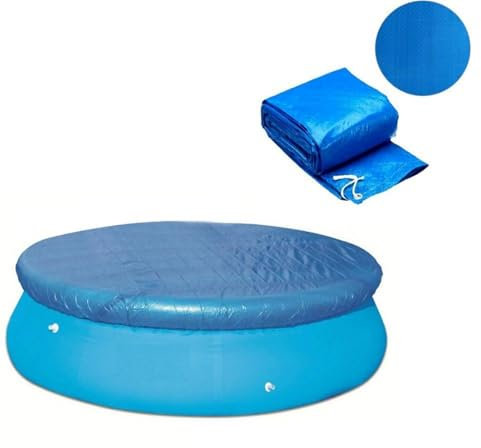 Cubierta De Piscina Redonda - 183cm Cubierta De Piscina Hinchable, Cubierta De Protección para Piscinas, Cubierta De Piscina Plegable Prueba De Agua, Cubierta De Lluvia para Piscina Antipolvo
