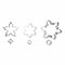 Zenker Christmas Cookie Cutters, 6 Piece Set, Snowflake Set of 6, Small Medium and Large, Biscuit Cutter Set for Baking, Cookie Cutters Pack of 6, Pastry Cutter, Stainless Steel, Silver