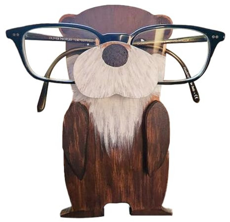 Minging Supporto Per Occhiali Da Vista In Legno 3D, Simpatico Porta Occhiali Per Animali Creativi Domestici Espositore Per Porta Occhiali Simpatico Animale Scaffale Da Sole In Legno Vetrina