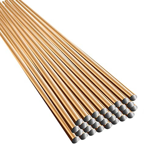 Fil à souder Électrode recouverte de laiton Fil droit ordinaire en acier au carbone 10 pièces, baguette de soudage en laiton, baguette de soudage TIG en acier au carbone.(33CMX1.6MM 2SET)