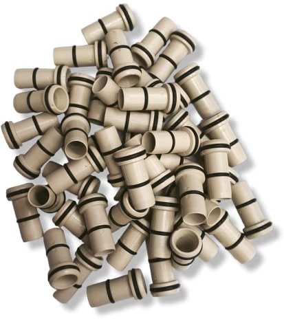 Duraplast UK™ 15mm Superseal Tube Support Pushfit Pipe Insert Pack of 50 | Dual O-Rings for Extra Sealing Security | for Plastic Pushfit Pipe and Fittings | Fast Dispatch (15mm)