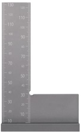 Quadrat für Präzisionsmechaniker, Quadrat aus Aluminiumlegierung mit breiter Basis, 90-Grad-Positionierungsquadrat, imperial-metrisch, breiter Sitz für Ingenieure