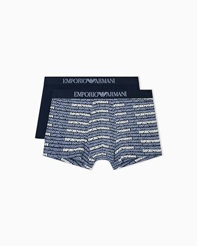 Emporio Armani Herren Classic Pattern Mix 2-Pack Trunk Badehose (2er Pack)