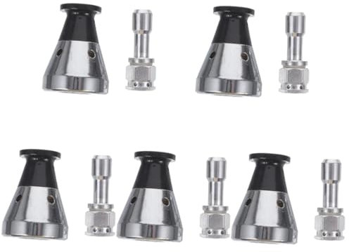 Alipis 5 Ensembles Tuyau D'échappement avec Soupape De Limitation De Pression Jauge Accessoires Autocuiseurs Batterie De Cuisine Partie Double Drain Pot Planche Acier Inoxydable