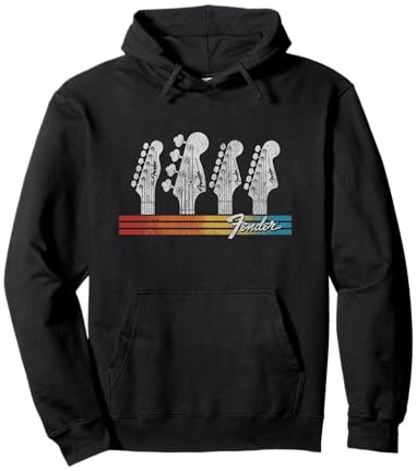 Fender Rainbow Gradient Stratocaster Line Up Felpa con Cappuccio