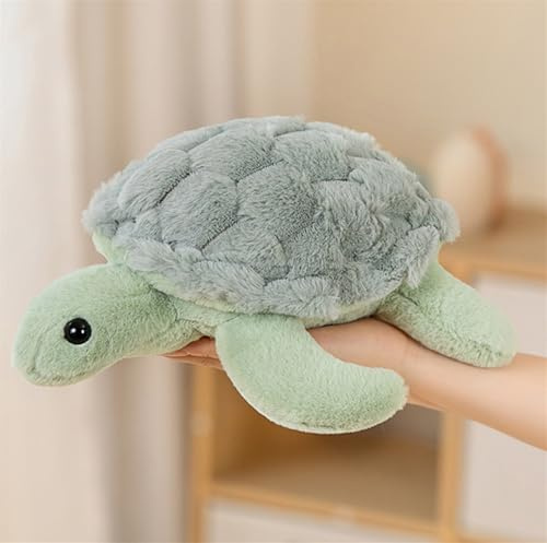 Herfair Schildkröten Plüschtier Kuscheltier, Schildkröten Stofftier Plüsch Spielzeug Plüschpuppen Weich Kissen Geschenk Kinderspielzeug (28cm,Grün)