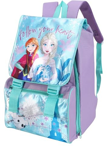 TDL Frozen Kids Schulrucksack, lila und blau, 31 x 24 x 9 cm, 15 l Fassungsvermögen