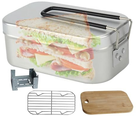 Camp Kitchen -Set Outdoor - Kompaktes Kochkit mit faltbarem Herd & Board | Rich Set 4-in-1 tragbare Camping- für Rucksack-, Trekking- und Picknick-Kochboxen