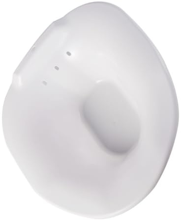 Ciieeo Sitzbadewanne mit Wc Sitz Rutschfestes Sitzbad für Schwangere und Patienten Ergonomisch Geformt Überlaufschutz Leicht zu Reinigen Hygienisches Waschbecken für Therapie und Pflege