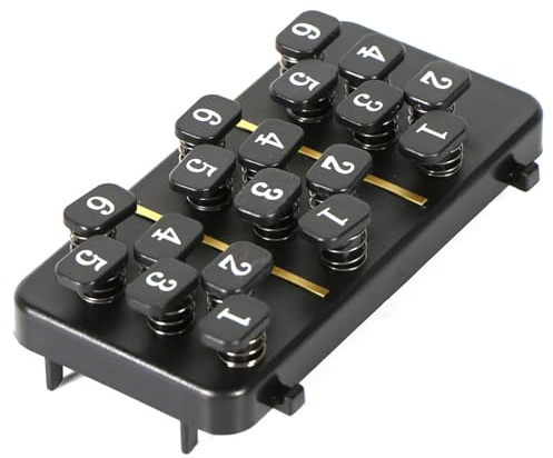 Gitarren-Akkordpresser, Ein-Knopf-Akkord-Trainer für Anfänger, tragbares Hilfsmittel zum Gitarren-Lernen (schwarz)