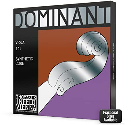 Thomastik 637075 Saiten für Viola Dominant Nylonkern, Satz 3/4 mittel