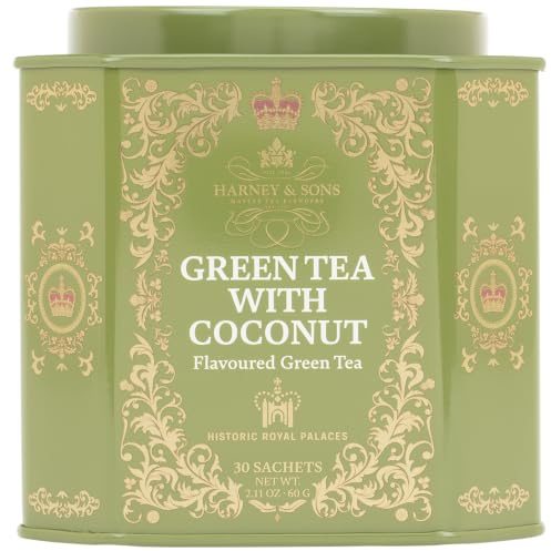 Harney & Sons Historic Royal Palaces Green Tea with Coconut 30 Sachets